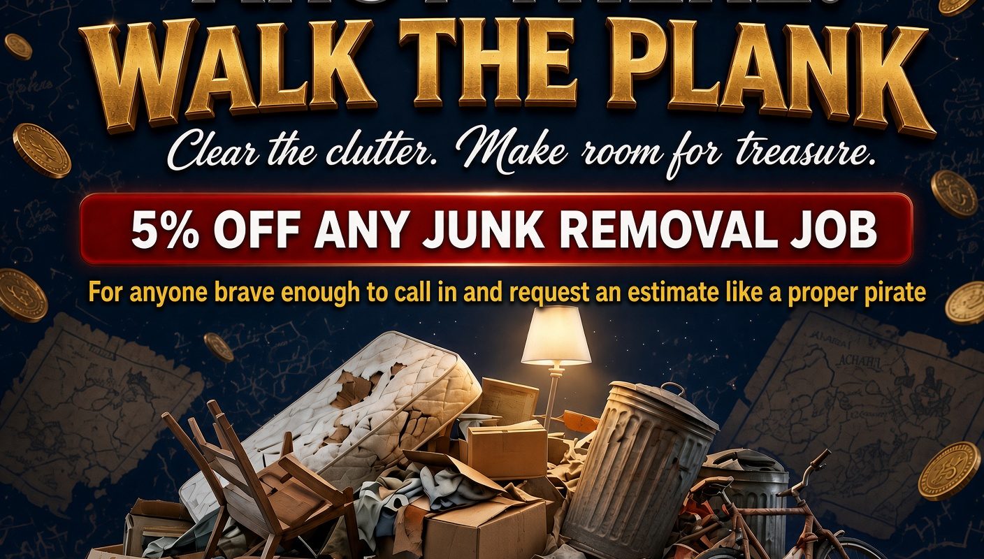 Ahoy Phoenix – Junk Removal Company Offers Booty for Talking Like a Pirate
